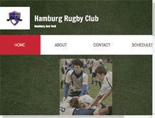 Tablet Screenshot of hamburgrugbyclub.com